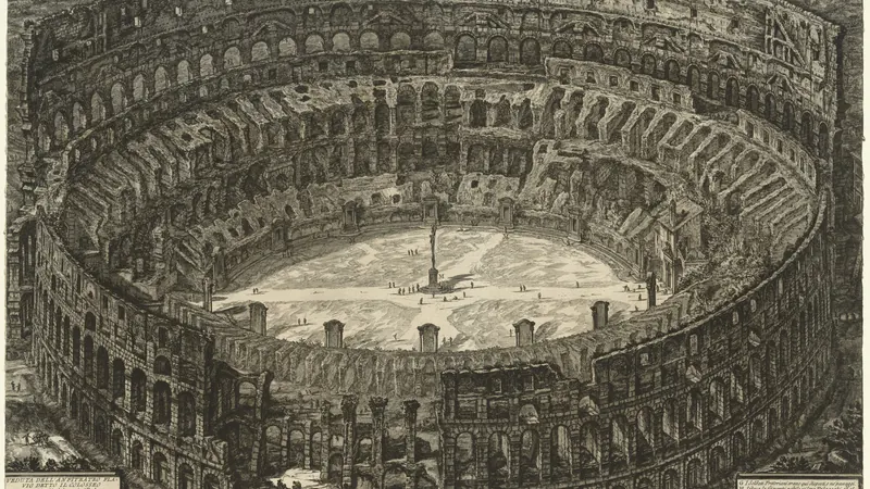 Views of Rome:  The Colosseum by Giovanni Battista Piranesi