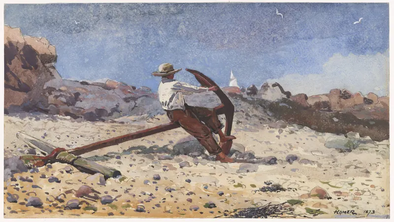 Boy with Anchor by Winslow Homer