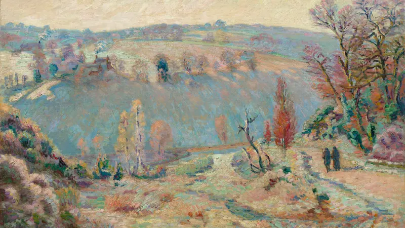 Valley of the Sédelle at Pont Charraud: White Frost by Armand Guillaumin