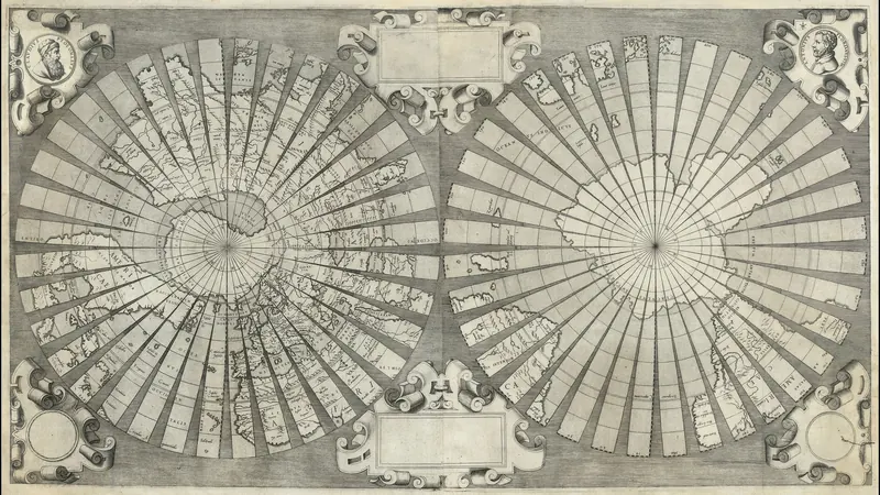 16th-century world map by Antonio Floriano by Antonio Floriano