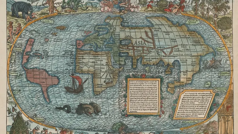 Grynaeus's Novus Orbis Regionum by Sebastian Münster / Hans Holbein the Younger