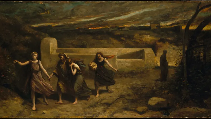 The Burning of Sodom (formerly "The Destruction of Sodom") by Camille Corot