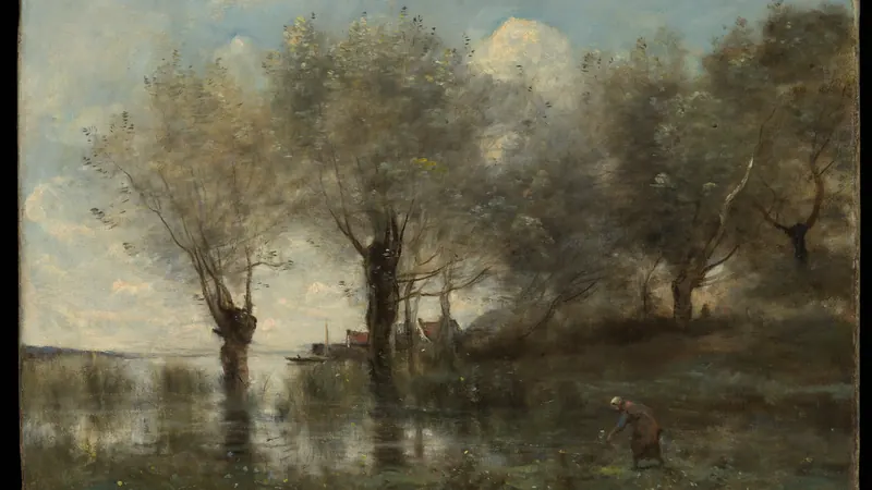 A Pond in Picardy by Camille Corot