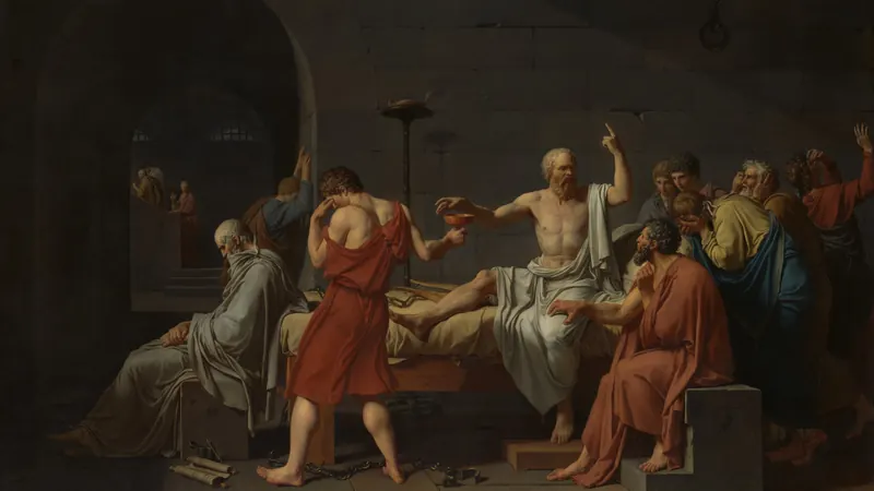 The Death of Socrates by Jacques Louis David