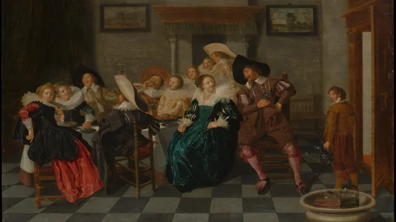 A Banquet by Dirck Hals