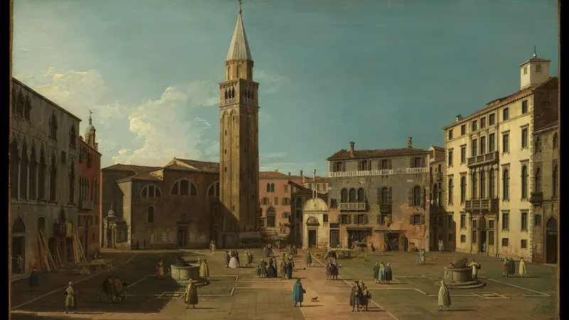 Campo Sant'Angelo, Venice by Canaletto (Giovanni Antonio Canal)