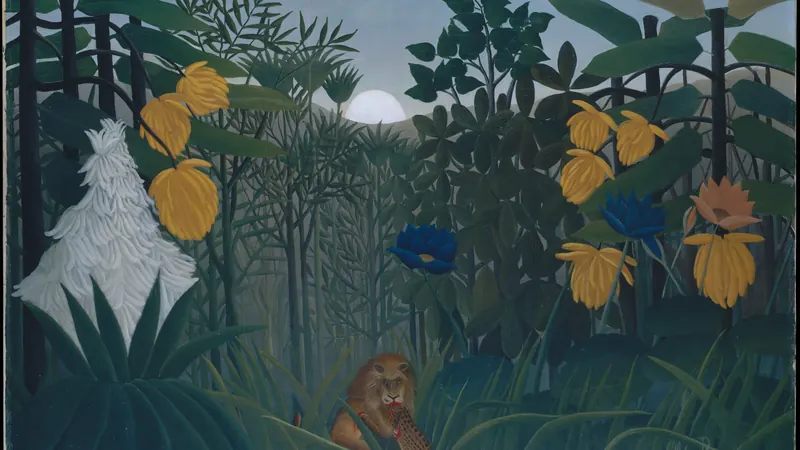 The Repast of the Lion by Henri Rousseau (le Douanier)