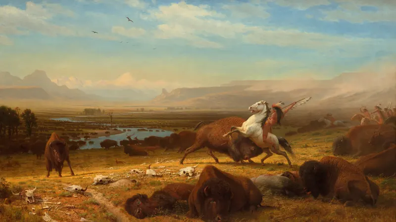 The Last of the Buffalo by Albert Bierstadt