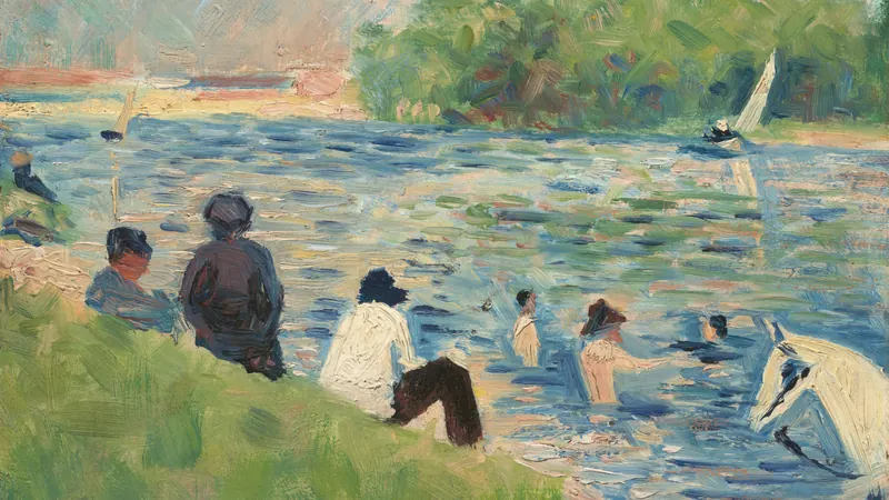 Bathers (Study for "Bathers at Asnières") by Georges Seurat