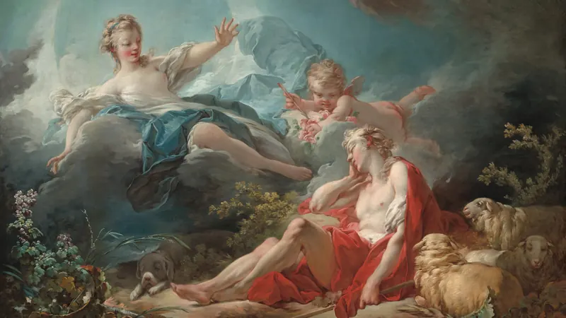 Diana and Endymion by Jean Honoré Fragonard