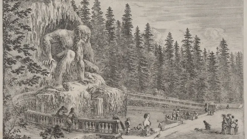 Colossal Statue of the Apennines by Stefano Della Bella