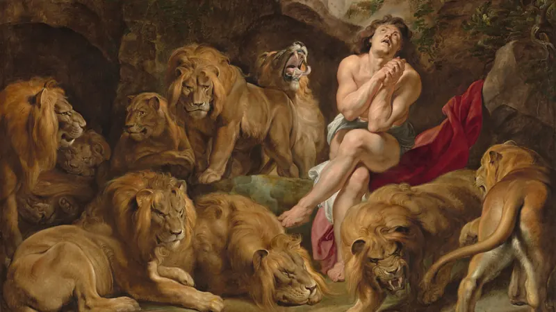 Daniel in the Lions' Den by Sir Peter Paul Rubens