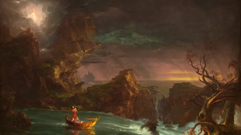 The Voyage of Life: Manhood by Thomas Cole