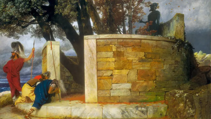 The Sanctuary of Hercules by Arnold Böcklin