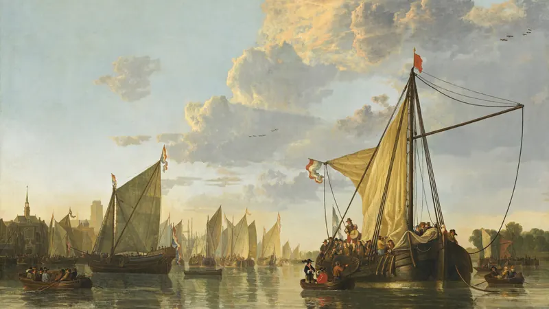 The Maas at Dordrecht by Aelbert Cuyp
