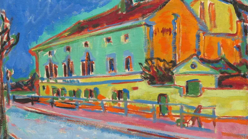 Dance Hall Bellevue [obverse] by Ernst Ludwig Kirchner