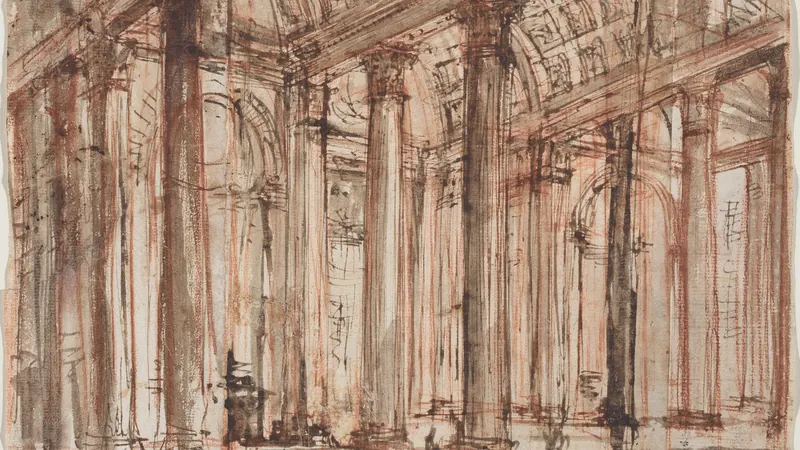 The Portico of the Pantheon by Giovanni Battista Piranesi