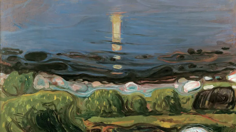 Summer Night by the Beach by Edvard Munch