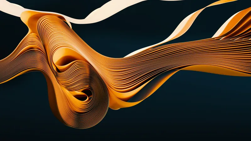 A computer generated image of a wave of hair by Paris Bilal