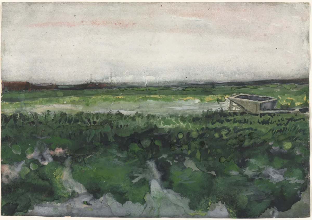 Vincent van Gogh, Landscape with Wheelbarrow