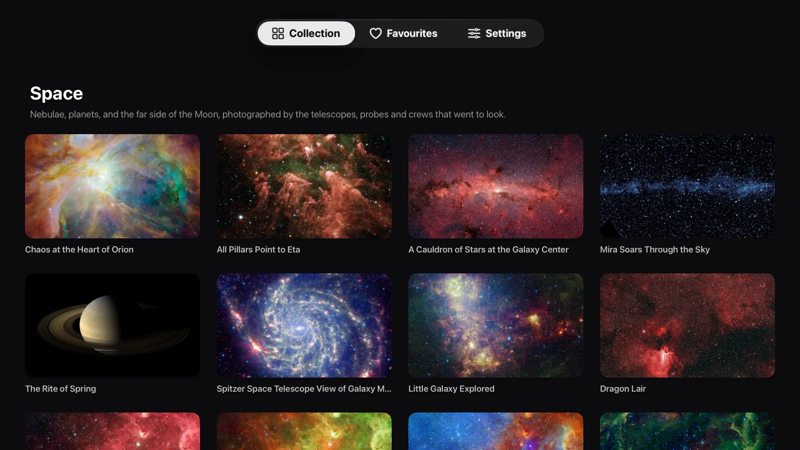 Screenshot: space